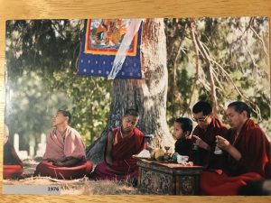 Lama Yeshe and Lama Zopa doing Dorje Shugden puja
