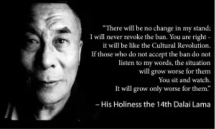 Hat sich der Ehrw. Geshe Kelsang Gyatso gegen den 14. Dalai Lama geäußert?